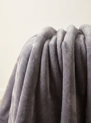 Ortum Life Premium Antraciet Wellsoft Deken – Zacht & Warm met Modern Wave Design