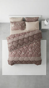 Katoenen Deken Set Beige