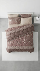 Katoenen Deken Set Beige