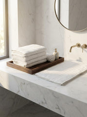 Ortum Life Premium Beyaz Banyo Havlusu – %100 Pamuk – Otel Kalitesinde