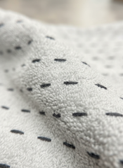 Ortum Life Premium Handdoekenset – Zacht Katoen met Stippelpatroon – 6-delig