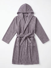 Ortum Life Premium Badjas Donkergrijs met Capuchon