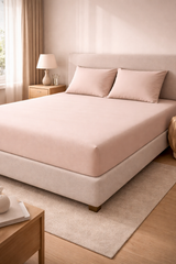 Premium Nude Hoeslaken Set met 2 Kussenslopen – Hotelkwaliteit en Ultiem Comfort