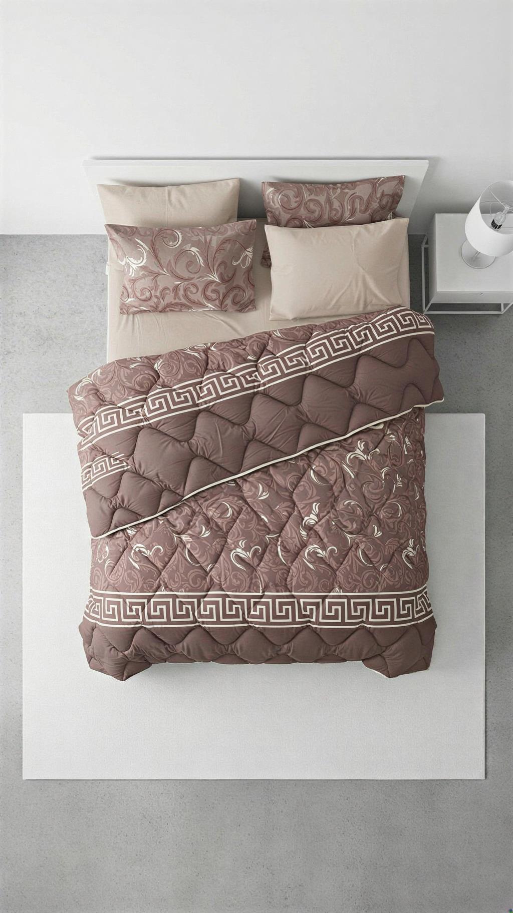 Katoenen Deken Set Beige