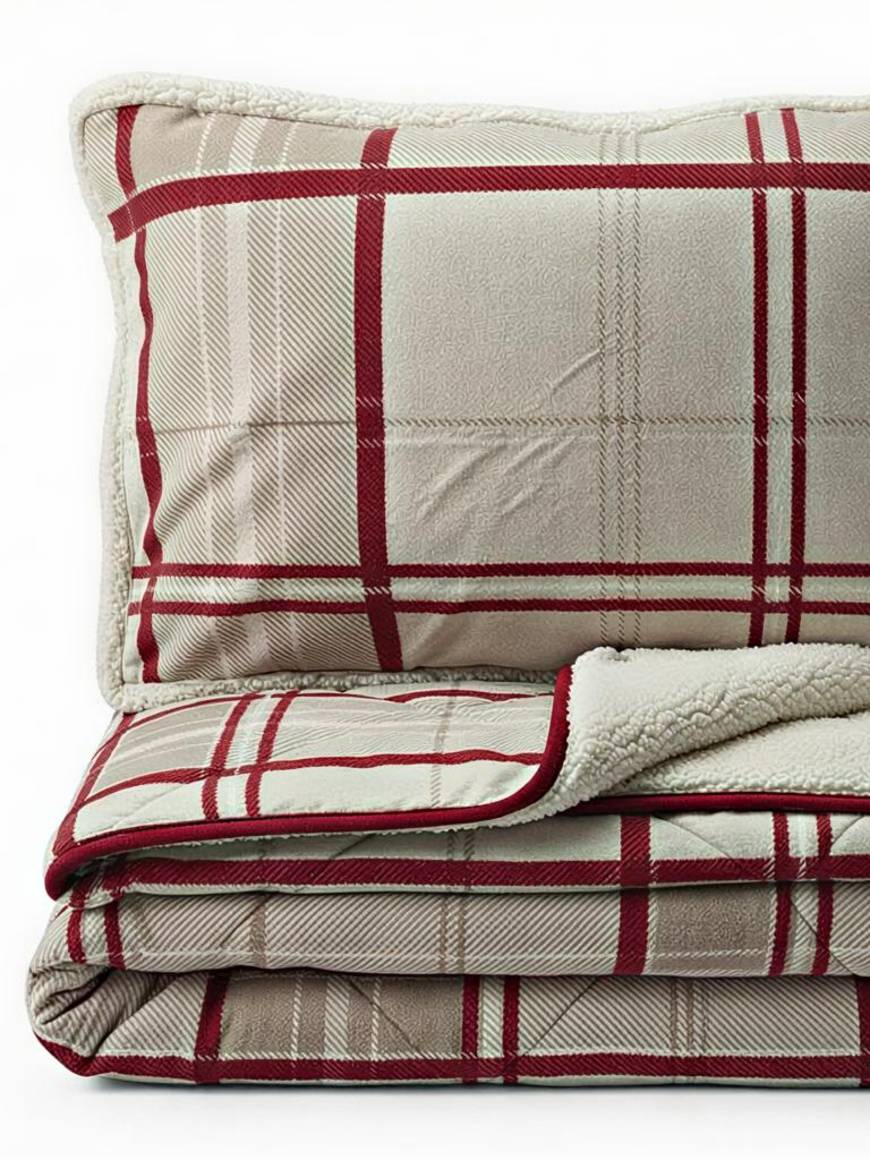 Merinos Deken set Rood