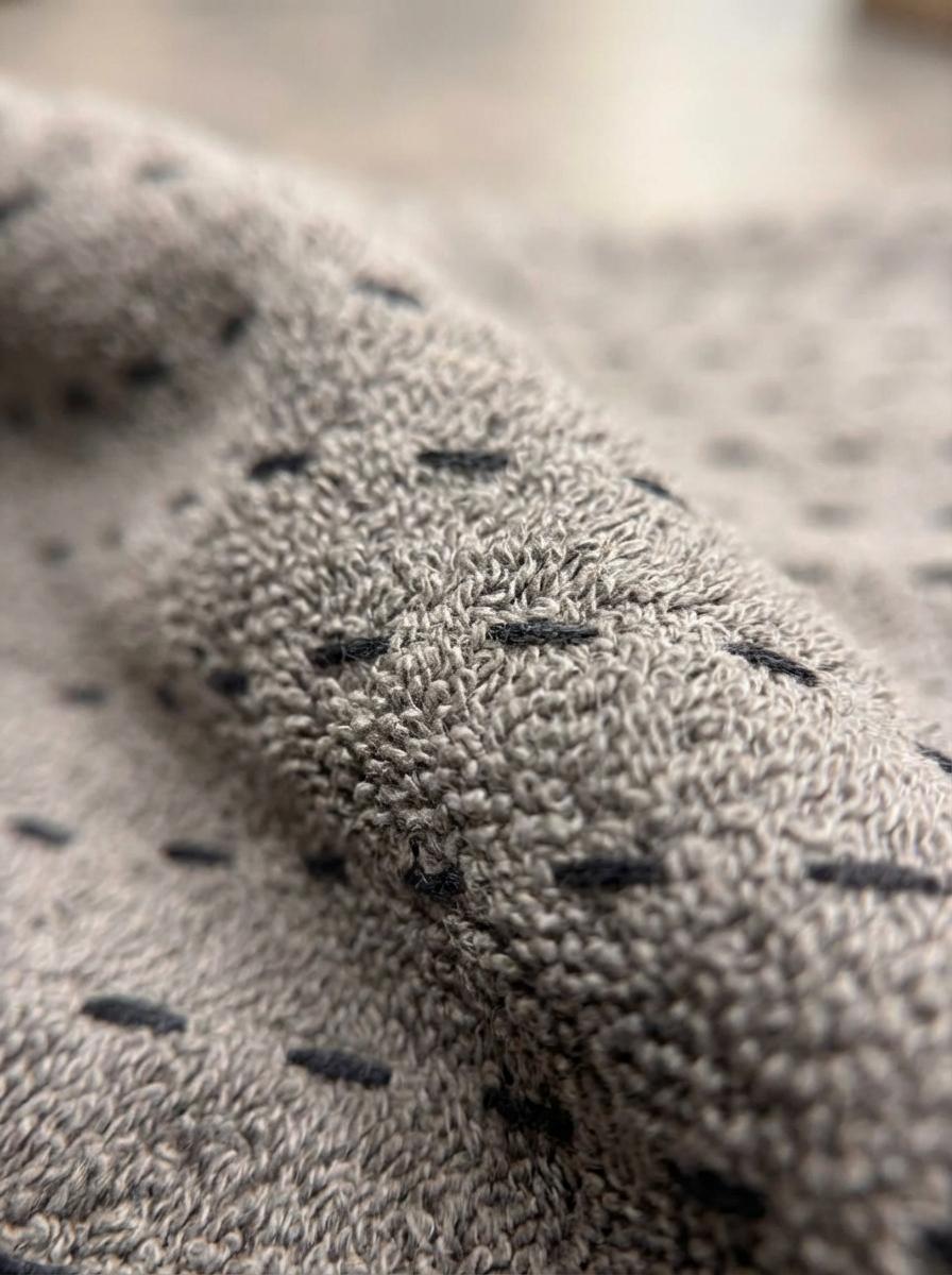 Ortum Life Premium Handdoekenset – Zacht Katoen met Stippelpatroon – 6-delig