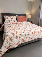 7-Delige Luxe Katoenen Dekbedovertrek Set 220x240 – Oranje